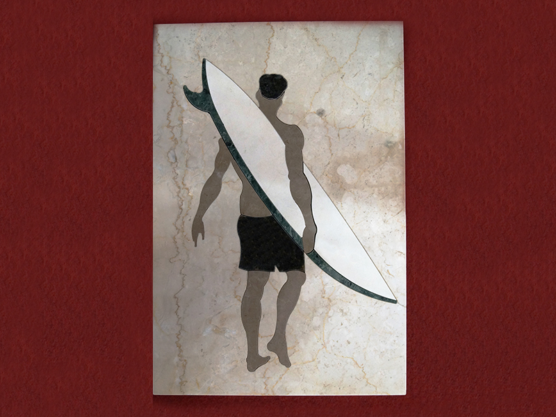 Desenho no m&aacute;rmore